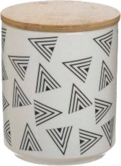 Click Sugar Coffee Jar with Airtight Lid Ceramic White 11x14x14cm