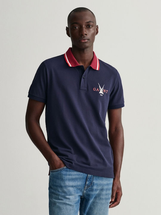 Polo T-shirt Navy Μπλε