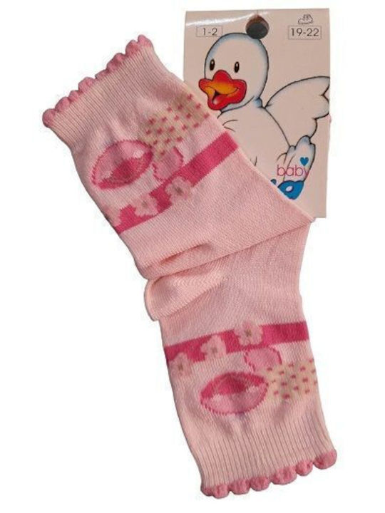 Socken Nr. 19-22 rosa mit Gesicht