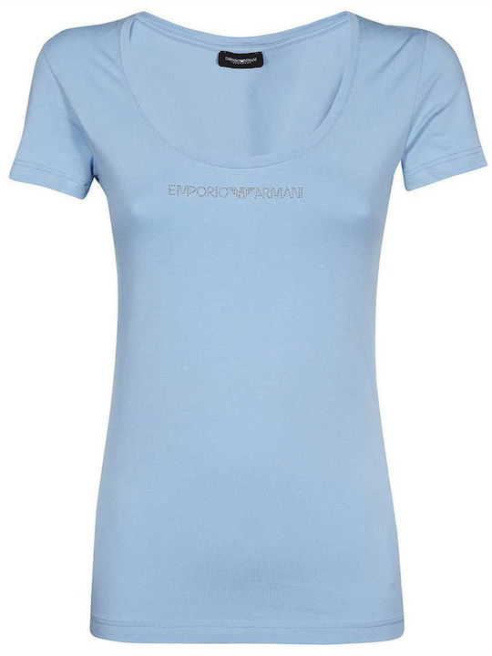 Emporio Armani Damen T-Shirt Hellblau