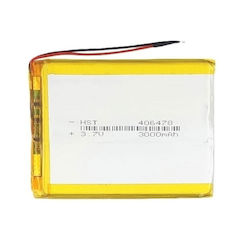 Battery with Cable Universal 8x6cm 3000mAh