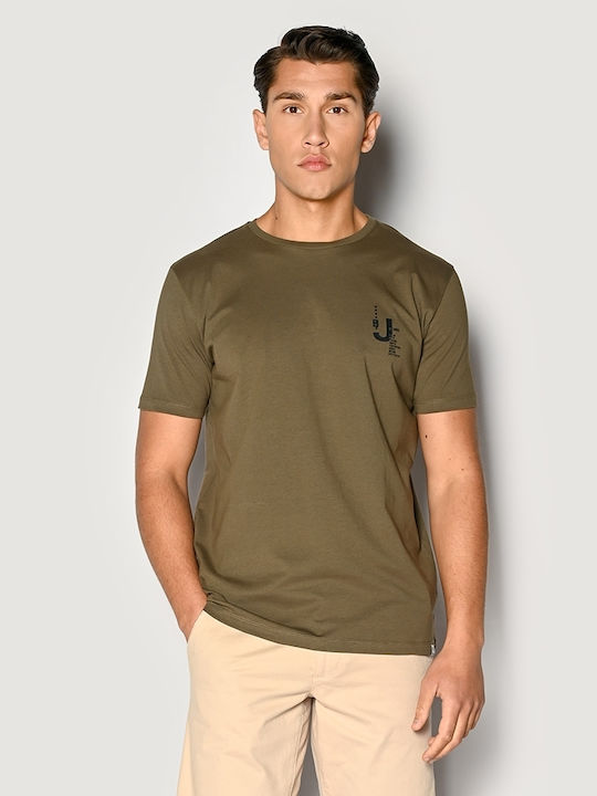 Brokers Jeans Herren T-Shirt Kurzarm Khaki