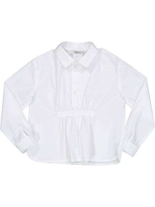 Kids' shirt white for girls (9-16 years old)