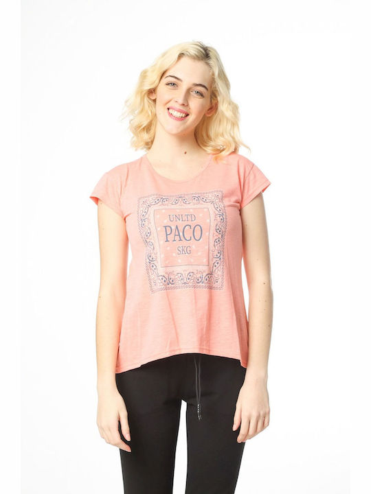 Paco & Co Flamma Bandana Women's T-shirt Pink
