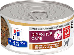 Hill's Prescription Diet I/d Stress Mini Stew Canned Diet Wet Dog Food with Chicken and Vegetables 24 x 156gr