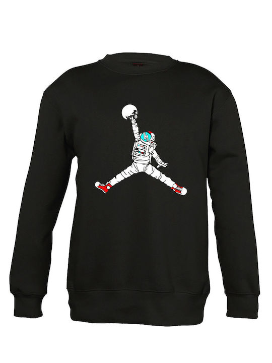 Bluza cu glugă pentru copii unisex "Space Jump ca Jordan" negru