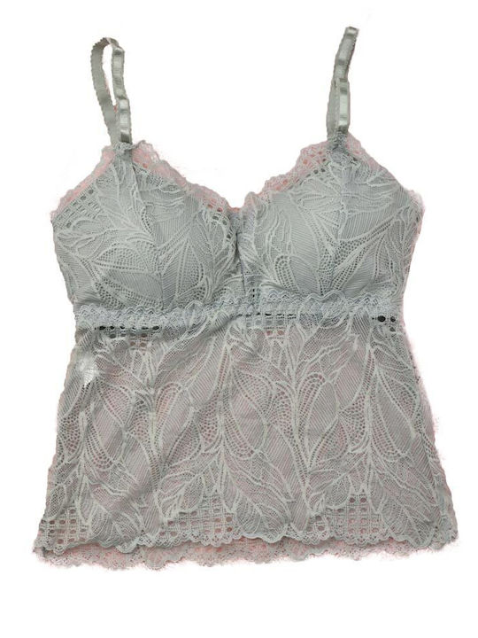 Women's bralette with lace Green 17956