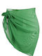 Skirt pareo women's transparent short Green