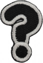 Embroidery Embroidery Fusible Mini Question mark 3cm 1pcs