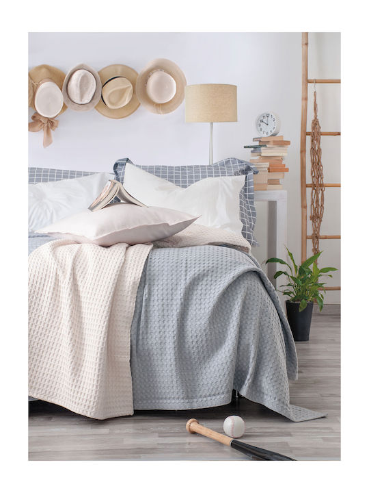 Rythmos Lexy Piqué Decke Übergröße 230x250cm Khaki