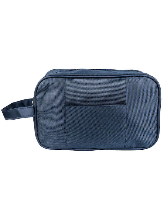 Men's Monochrome Toiletry Bag in Blue Color 26x17x10cm