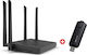 AirLive W6184QAX & USB-18AX Ασύρματο Router Wi‑Fi 6 με 4 Θύρες Gigabit