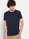 Funky Buddha Men's Short Sleeve T-shirt Navy Blue