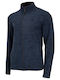 4F Men's Fleece Cardigan with Zipper Navy Blue