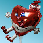 Balloon foil mini Happy Valentines Day Girl