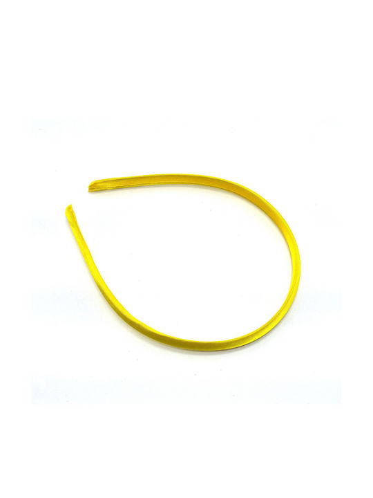 Children's hair cue simple satin yellow