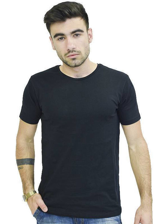 Gianni Lupo Ανδρικό T-shirt Μαύρο με Στάμπα