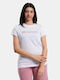 Be:Nation Γυναικείο Αθλητικό T-shirt Λευκό