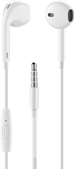 Cellular Line 490148 În ureche Handsfree cu Mufă 3.5mm Alb