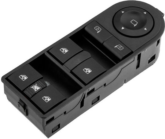 NTY Διακόπτης Παραθύρων Αυτοκινήτου για Opel Tigra B 22pin Μαύρο