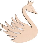 NstNastasia Wooden Baptismal Clock Swan 0024