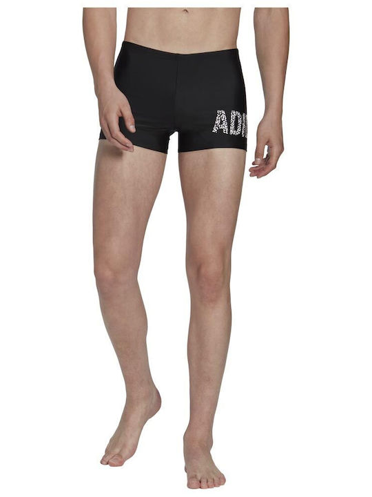 adidas Wording Herren Badehose Shorts Schwarz