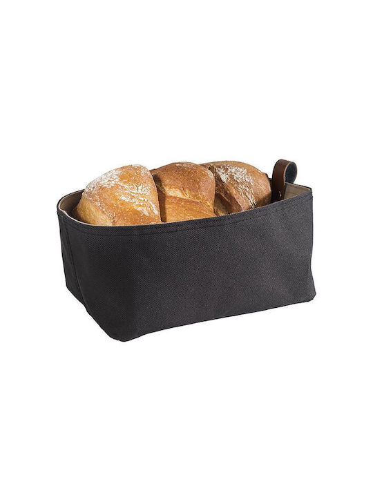 APS Fabric Bread Basket Gray 19x11x10.5cm