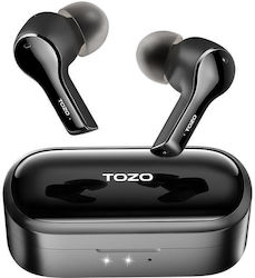 Tozo Tws T9s Earbud Bluetooth Handsfree Ακουστικά με Αντοχή στον Ιδρώτα και Θήκη Φόρτισης Μαύρα