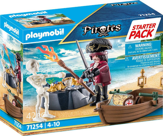 Playmobil Piraten Pirat mit Boot & Schatz für 4-10 Jahre