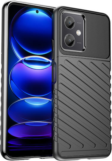 Hurtel Thunder Back Cover Σιλικόνης Μαύρο (Poco X5)