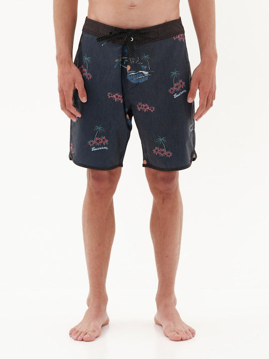 Emerson Men's Swimwear Shorts Navy Blue with Patterns