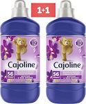 Cajoline Weichspüler mit Duft Blaubeere & lila Orchidee 2x1196ml