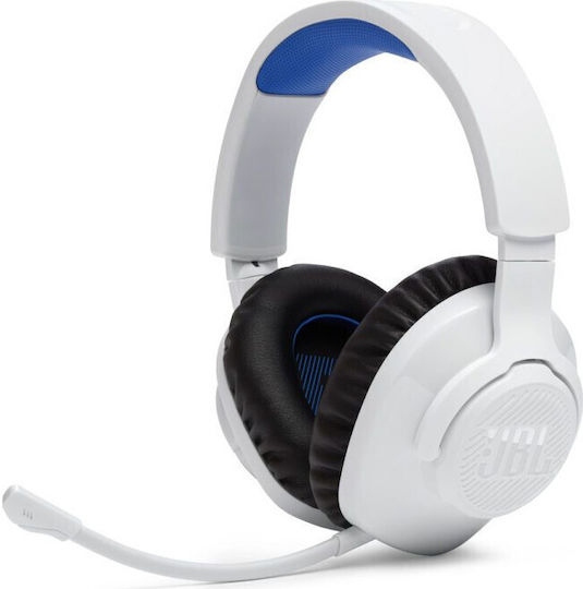 JBL Quantum 360P Drahtloses Über Ohr Gaming-Headset mit Bluetooth / USB Konnektivität Weiß für PS5