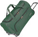 Travelite Basics Reisetasche 89Es Grün mit Rädern Stoff L71xB36xH31cm