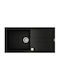 Teka Nova 60 L-TG 1B 1D 115330059 Drop-In Мивка Ляв от Синтетичен Гранит Ш100xД51см Черен