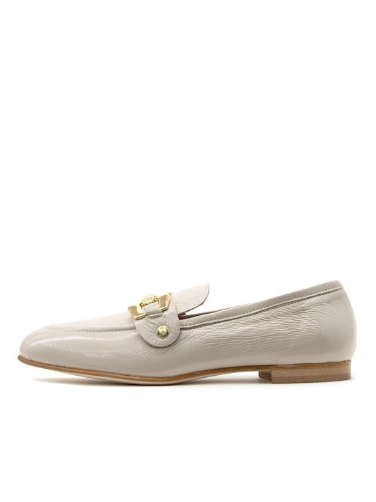 VELAIDE PATENT LEATHER MOCASSINS WOMEN VELAIDE ΕΚΡΟΥ (VLD-M09-D-AVORIO-PL)