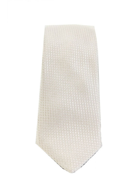 Karl Lagerfeld Herren Krawatte Seide Gedruckt in Beige Farbe