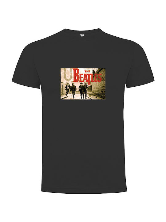 T-Shirt der Beatles-Banner schwarz