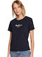 Wendy Дамска T-shirt Тъмносиня