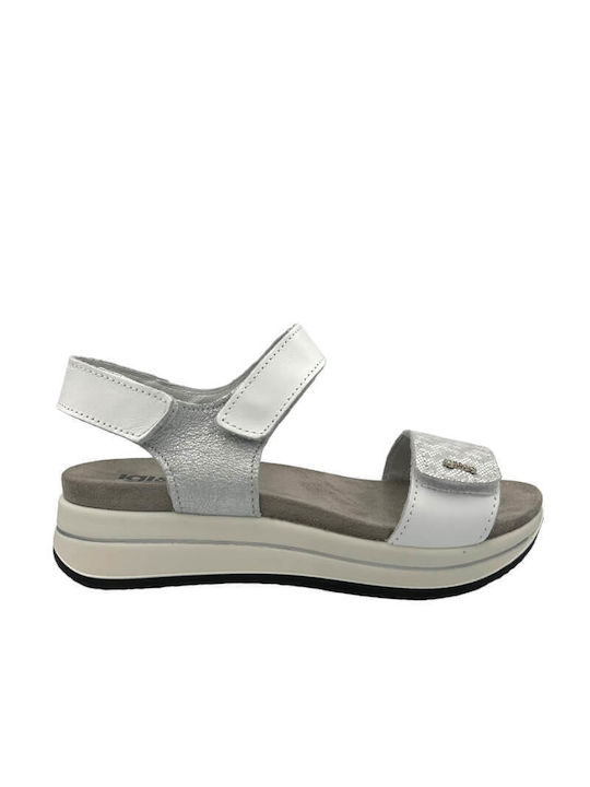 IGI&CO Women's leather sandal 3677355 White