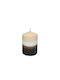 Cylindrical candle 10CM 7x7x10cm Beige Kaeming