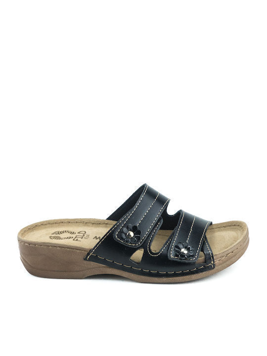 Leather slipper Fild Milena-2002 Black