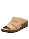 Damen Pantoffeln Gotsi 103 Beige Beige