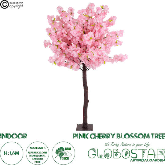 Künstlicher Baum für den Außenbereich Kirsche Pink 160cm GloboStar