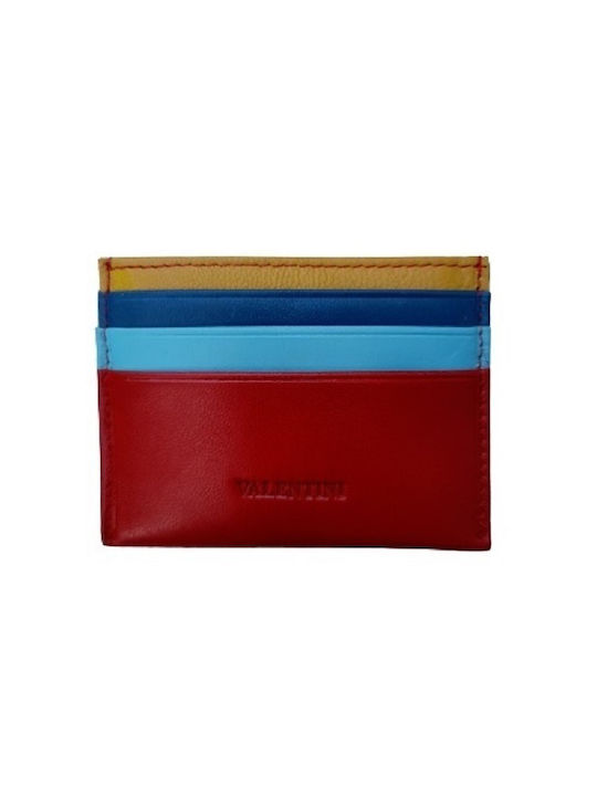 Valentini 1836P075, Cardholder, Leather, Red