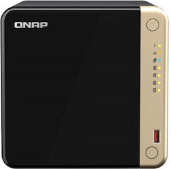 QNap TS-464-8G NAS Tower with 4 Number of Spit for M.2/SSD and 2 Ethernet Port