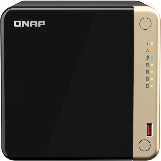 QNap TS-464-8G NAS Tower με 4 θέσεις για M.2/SSD και 2 θύρες Ethernet