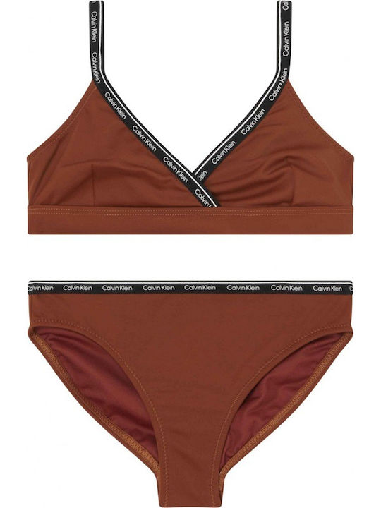 Calvin Klein Kids Swimwear Bikini Brown