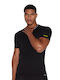 Men's Undershirt Short-sleeved in Black Color