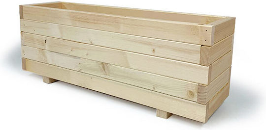 Woodware Blumenkasten Hölzernes Beige 100x50x39cm.